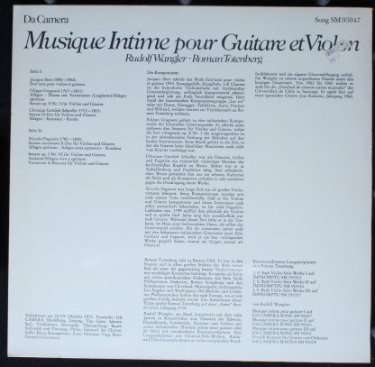 Musical Heritage Society MHS 3070 - Musique Intime For Guitar An - Image 2