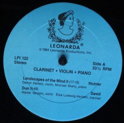 Leonarda Productions, Inc. LPI 122 - Clarinet / Violin / Piano - Image 3