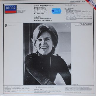 DECCA SXDL 7509 - Erwartung 6 Lieder Op.8