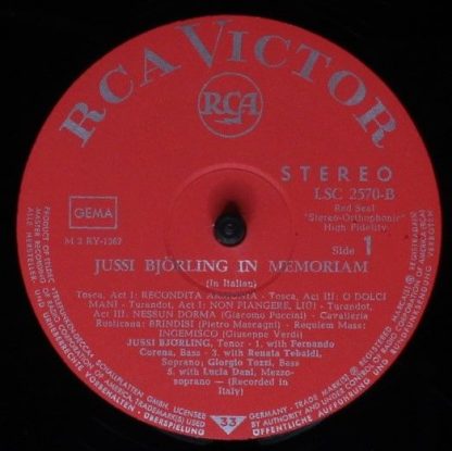 RCA Victor Red Seal LSC 2570-B - In Memoriam - Image 3