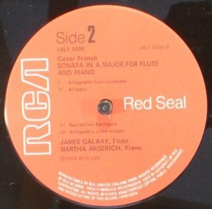 RCA Red Seal LRL1 5095 - Sonatas For Flute And Piano - Image 3