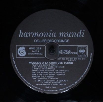Harmonia Mundi HMU 223 - Musique À La Cour Des Tudor - Image 3