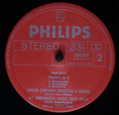 Philips 6700 019 - Requiem, Op.5 - Image 6