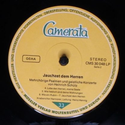 Camerata (2) CMS 30 048 LP - Jauchzet Dem Herren - Mehrchörige P - Image 4