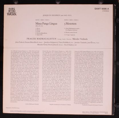 Telefunken SAWT 9595-A - Missa Pange Lingua - Image 4