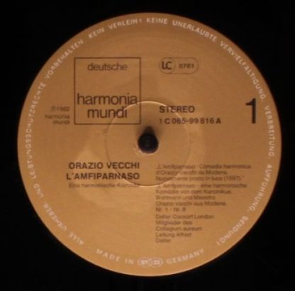Deutsche Harmonia Mundi 1C 065-99 816 - L'Amfiparnaso - Image 4