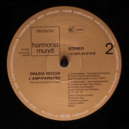 Deutsche Harmonia Mundi 1C 065-99 816 - L'Amfiparnaso - Image 5