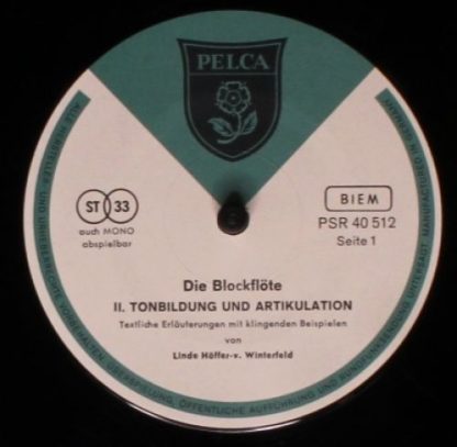 Pelca PSR 40512 - Die Blockflöte, II. Tonbildung Und Artikulatio - Image 3