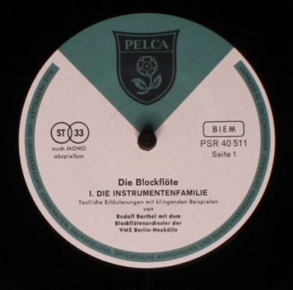 Pelca PSR 40 511 - Die Blockflöte, I. Die Instrumentenfamilie - Image 3