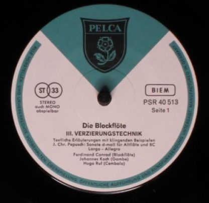 Pelca PSR 40 513 - Die Blockflöte, III. Verzierungstechnik - Image 3