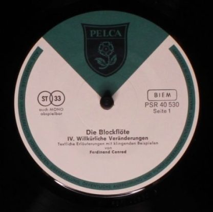 Pelca PSR 40 530 - Die Blockflöte, IV. Willkürliche Veränderunge - Image 3