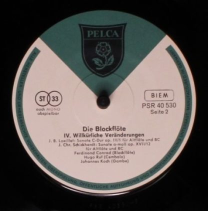 Pelca PSR 40 530 - Die Blockflöte, IV. Willkürliche Veränderunge - Image 4