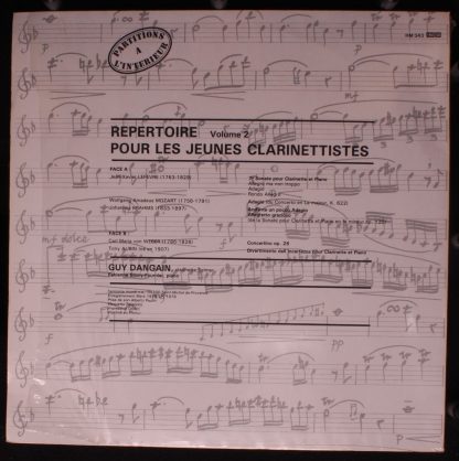 harmonia mundi France HM 343 - Répertoire Pour Les Jeunes Clarin - Image 2