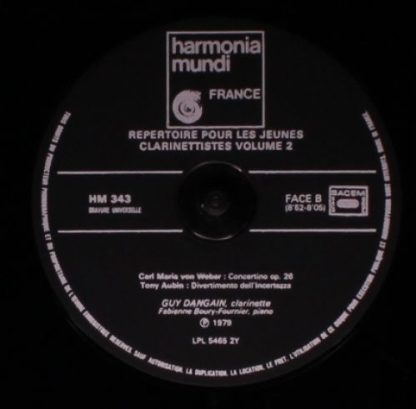 harmonia mundi France HM 343 - Répertoire Pour Les Jeunes Clarin - Image 6