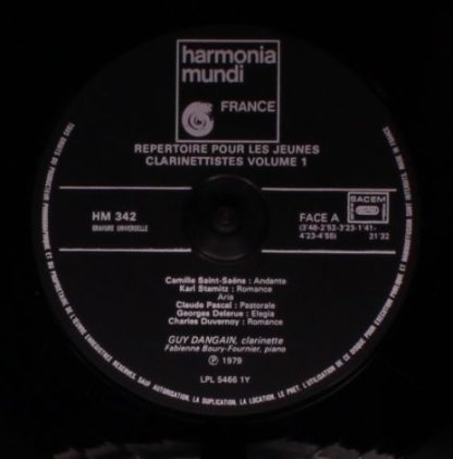 harmonia mundi France HM 342 - Repertoire Pour Les Jeunes Clarin - Image 5