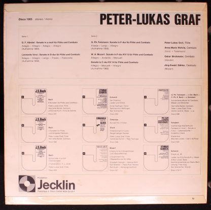 Jecklin Disco 1003 - Flötensonaten von Mozart, Händel, Telemann, - Image 2