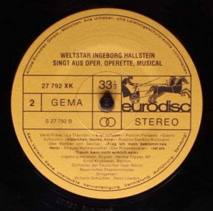 Eurodisc 27 794 XBK - Aus Der Oper, Operette, Musical Martern Al - Image 4