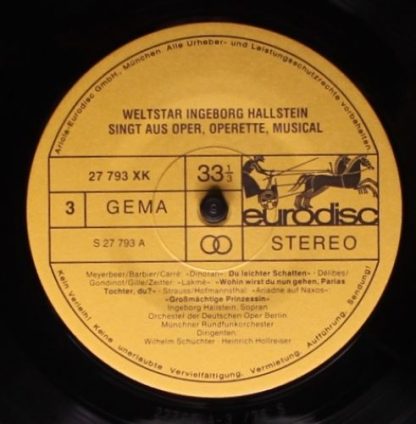 Eurodisc 27 794 XBK - Aus Der Oper, Operette, Musical Martern Al - Image 5