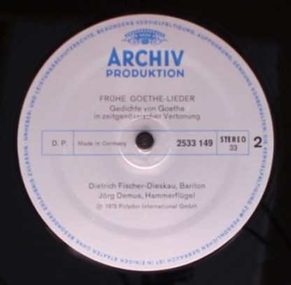 Archiv Produktion 2533 149 - Frühe Goethe-Lieder - Image 6