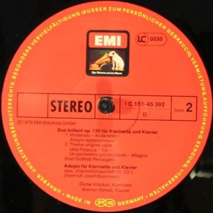 EMI Electrola 1C 151-45 392/93 - Klarinetten Recital - Image 6