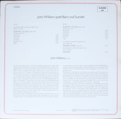 DECCA 6.42436 AH - John Williams Spielt Bach Und Scarlatti - Image 2