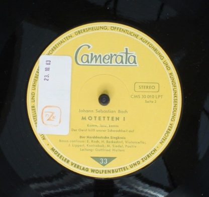 Camerata CMS 30010 LPT - Motetten I - Image 4