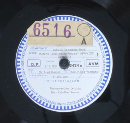 Archiv Produktion 2424/ 2425 - Motette "Jesu Meine Freude" (BWV