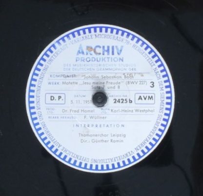 Archiv Produktion 2424/ 2425 - Motette "Jesu Meine Freude" (BWV - Image 3
