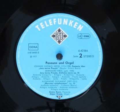 Telefunken 6.42164 AW - Posaune & Orgel • Trombone & Organ • Tro - Image 6
