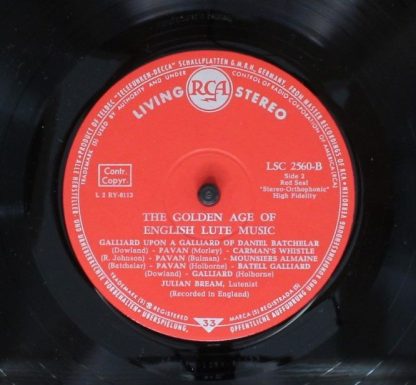 RCA LSC 2560-B - The Golden Age Of English Lute Music = Englisch - Image 4