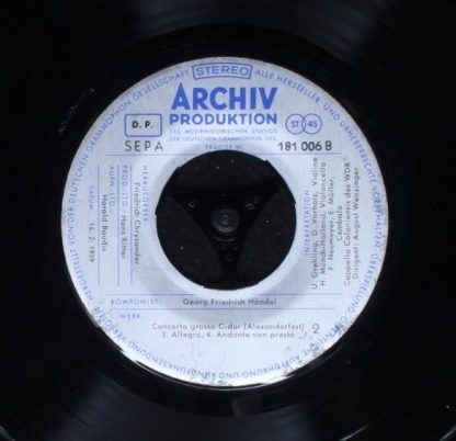 Archiv Produktion 181 006 - Werke Von Georg Friedrich Händel - S - Image 3