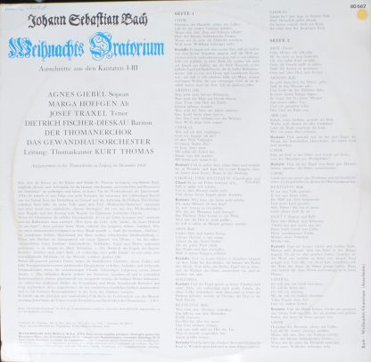 Electrola SME 80 662 - Weihnachts Oratorium - Image 2