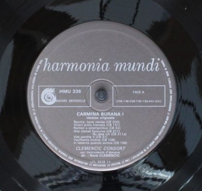Harmonia Mundi HMU 335 - Carmina Burana - Volume 1 - Version Ori - Image 5