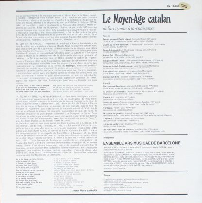 harmonia mundi France HM 10/051 - Le Moyen-Age Catalan De L'art - Image 2