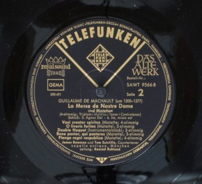 Telefunken SAWT 9566-B - Messe De Nostre Dame Und Motetten - Image 4