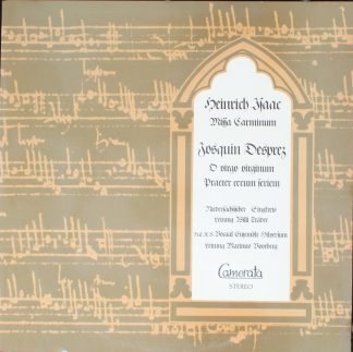 Camerata (2) CMS 30031 LP - Heinrich Isaac "Missa Carminum" - Jo