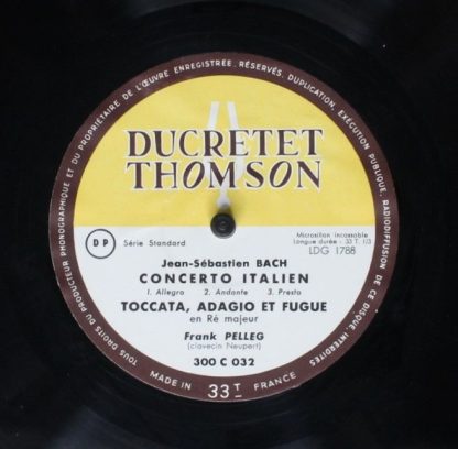 Ducretet Thomson LDG 1787/88 - Fantaisie Chromatique Et Fugue Ca - Image 4