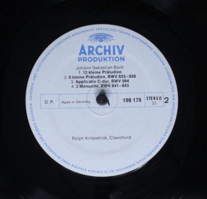 Archiv Produktion 198 178 - Suite In A-Moll, BWV 818a, Suite In - Image 5
