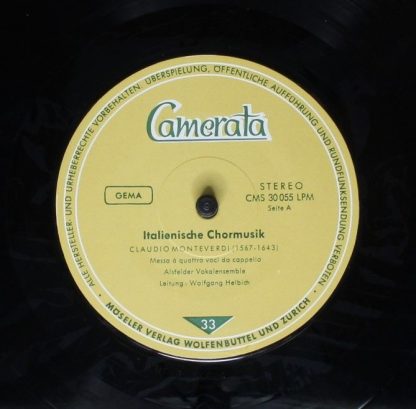 Camerata CMS 30055 LPM - Italienische Chormusik - Image 3