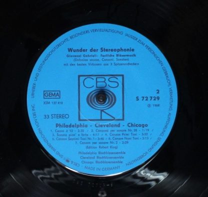 CBS S 72729 - Wunder Der Stereophonie: Festliche Bläsermusik (Si - Image 4