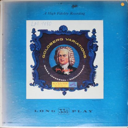 RCA Victor Red Seal LM 1080 - Goldberg Variations