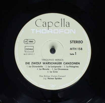 Thorofon MTH158 - Die Zwölf Warschauer Canzonen - Image 3