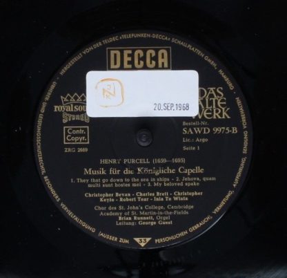 DECCA SAWD 997 5-B - Musik In Der Königlichen Kapelle - Image 7