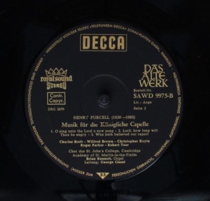 DECCA SAWD 997 5-B - Musik In Der Königlichen Kapelle - Image 8