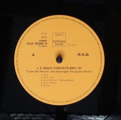 Deutsche Harmonia Mundi KUX-3089-H - Kantaten Lobe Den Herren BW - Image 3