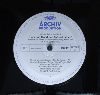 Archiv Produktion 198 331 - Herz Und Mund Und Tat Und Leben (Kan - Image 5