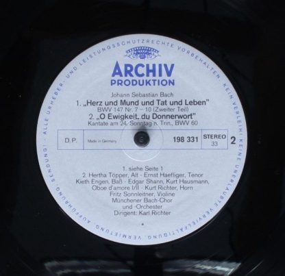 Archiv Produktion 198 331 - Herz Und Mund Und Tat Und Leben (Kan - Image 6