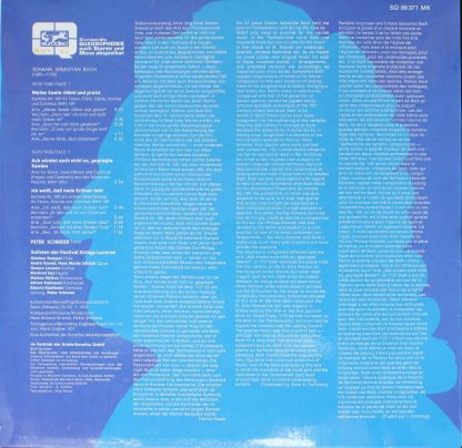 Eurodisc SQ 89 371 MK - Kantaten Für Tenor - Image 2