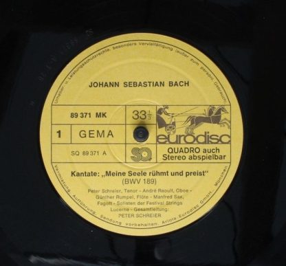 Eurodisc SQ 89 371 MK - Kantaten Für Tenor - Image 3
