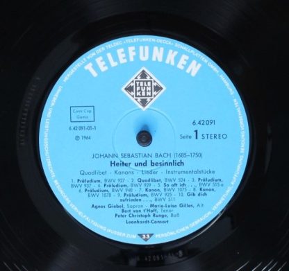 Telefunken 6.42091 AN - Heiter Und Besinnlich: Quodlibet - Kanon - Image 3
